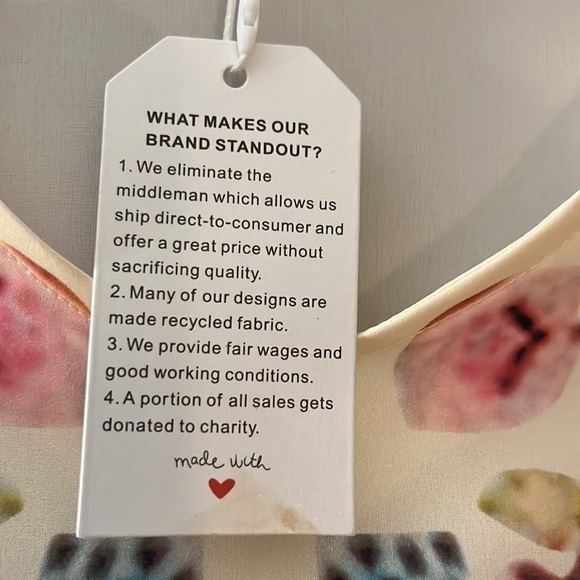 Made with ❤️ silky look dress. Size Medium. NWT - Picture 2 of 10